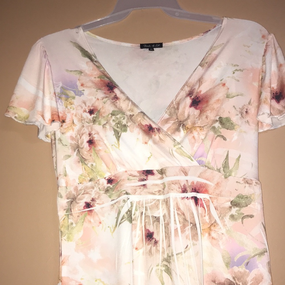 Floral V-Neck Women’s Dress Size XL - Picture 6 of 14